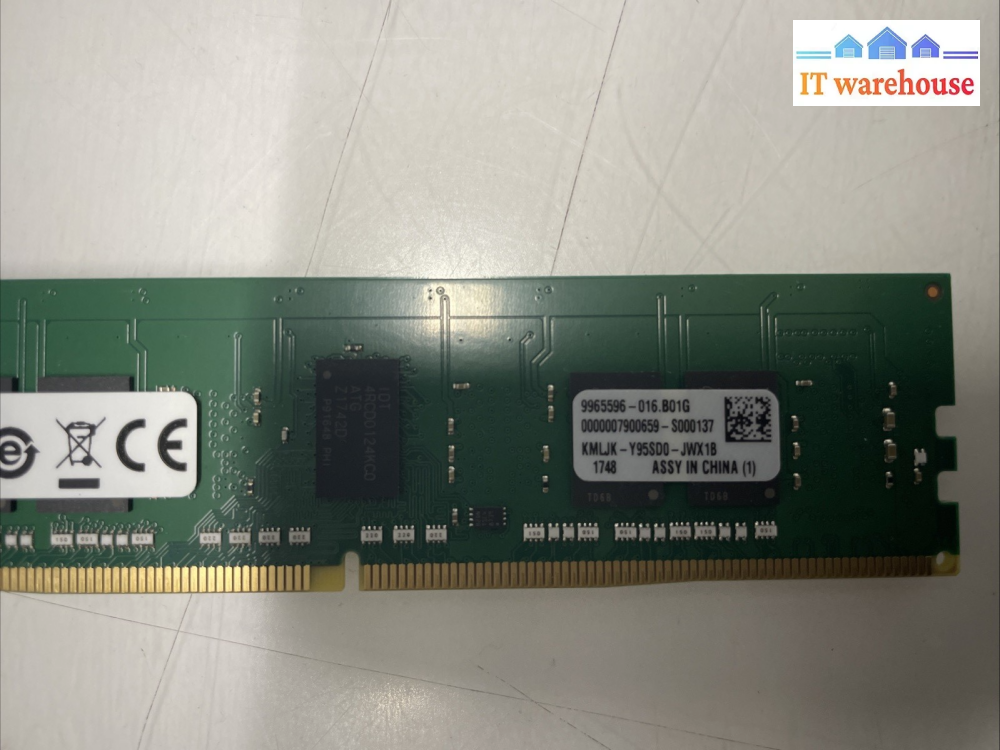 64GB = 8 x 8GB KINGSTON 8GB 1RX8 PC4-2400T-RD0-11 Server Memory ECC RAM