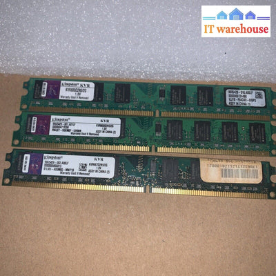6GB (3X2GB)  Kingston DDR2 KVR800D2N5  KVR667D2N5 LOW PROFILE Desktop Memory