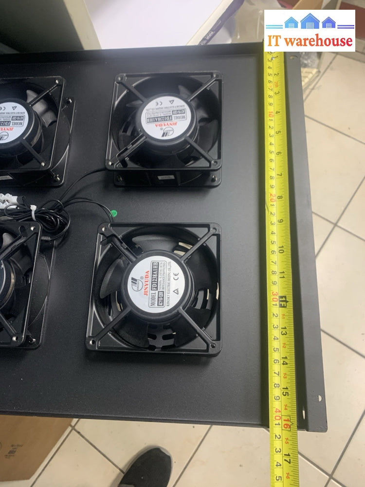 6x 120mm AC 110V Industrial Cooling Fans Metal Rack Mining Server Ventilation