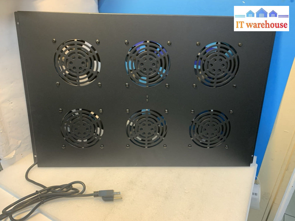 6x 120mm AC 110V Industrial Cooling Fans Metal Rack Mining Server Ventilation