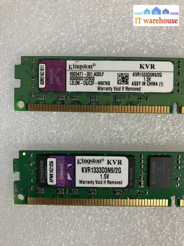 6x 2GB Kingston DIMM 1333MHz PC3-10600 DDR3 Memory (KVR1333D3N9/2G) ~
