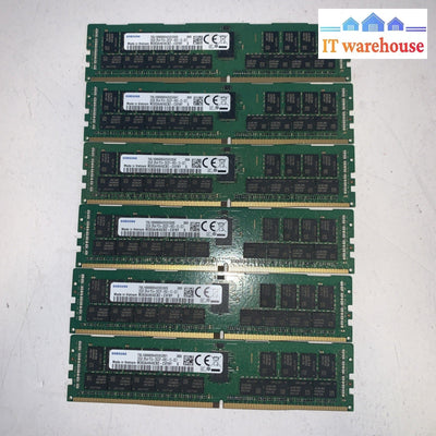 6x 32GB Samsung 2Rx4 PC4-2933Y Reg ECC Server RAM M393A4K40CB2-CVFBY