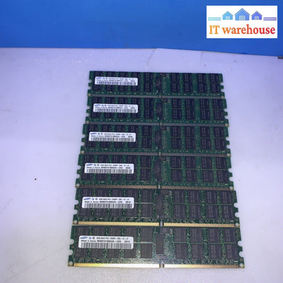 ( 6x) 4GB SAMSUNG M393T5160QZA-CE6 2Rx4 PC2-5300P DDR2 ( ECC FOR SERVER )