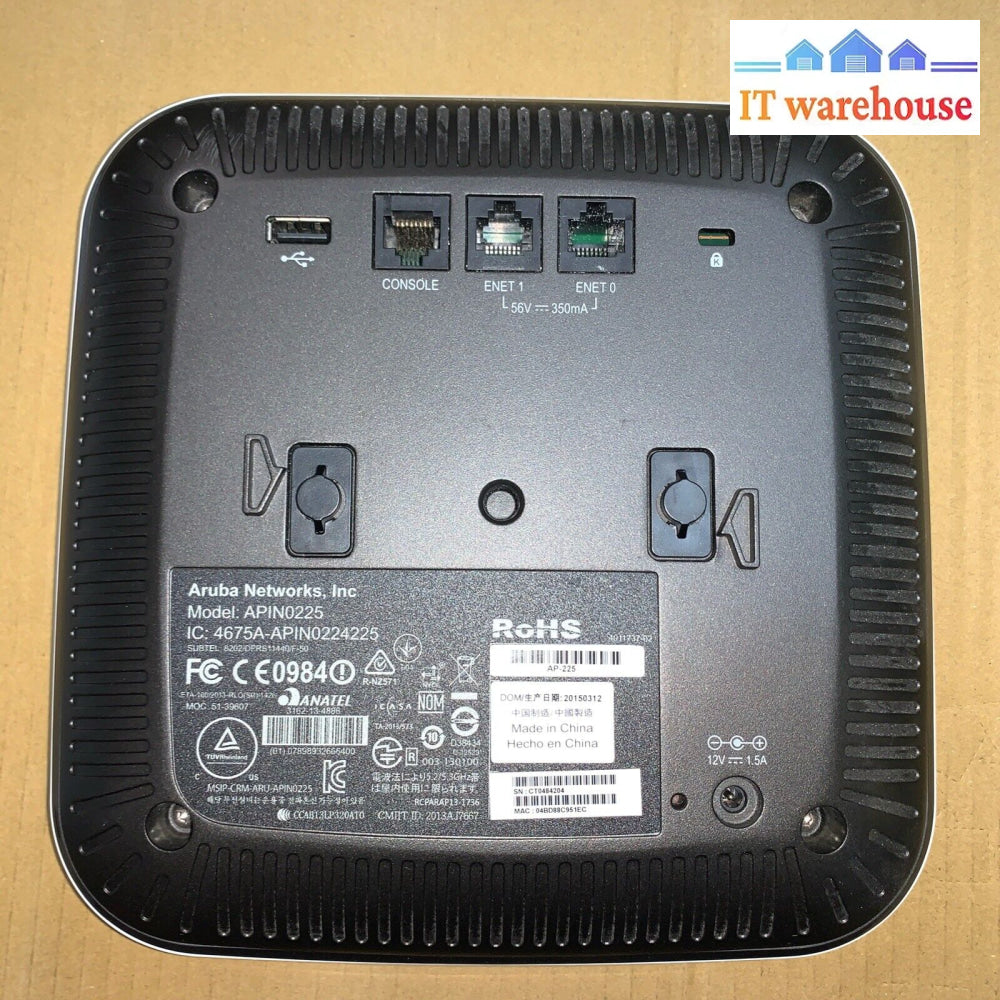 6x APIN0225 Aruba Networks AP-225 Wireless Access Point 2-Ports