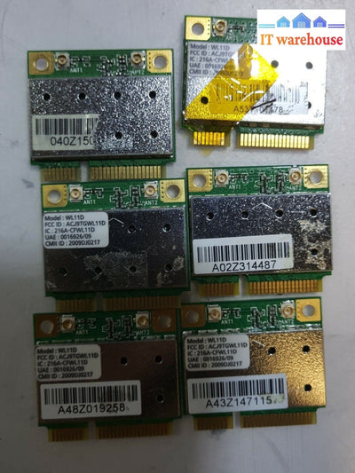 - 6x AzureWave Atheros WL11D AR5B95  half-mini PCI  WiFi Card 802.11B/G/N @@@