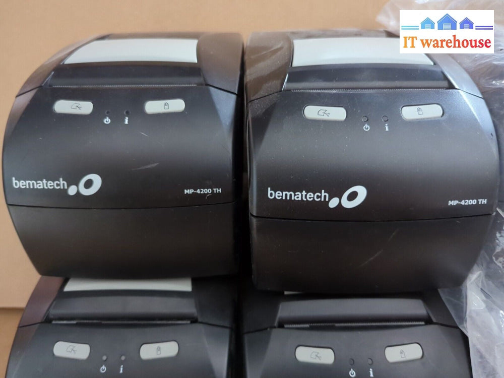 6x BEMATECH Logic Controls MP-4200 TH Thermal Receipt Printer USB (NO AC) -
