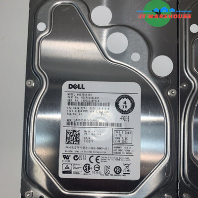 (6x) Dell MG03SCA400 4TB 3.5’’ 6Gbps 7.2K SAS Hard Drive 012GYY (1K + days left)