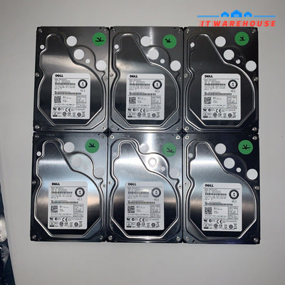 (6x) Dell MG03SCA400 4TB 3.5’’ 6Gbps 7.2K SAS Hard Drive 012GYY (1K + days left)