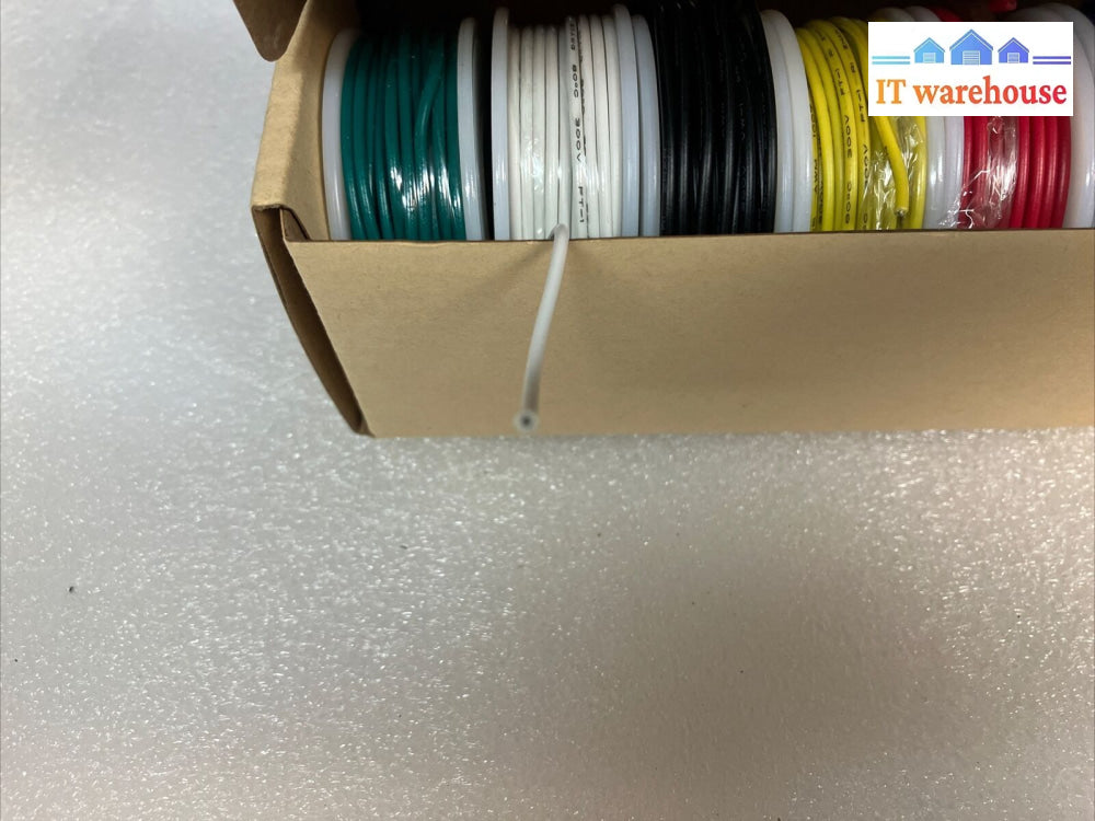 6X Different Colored 26Ft 20 Awg Solid Core Hookup Wires ~