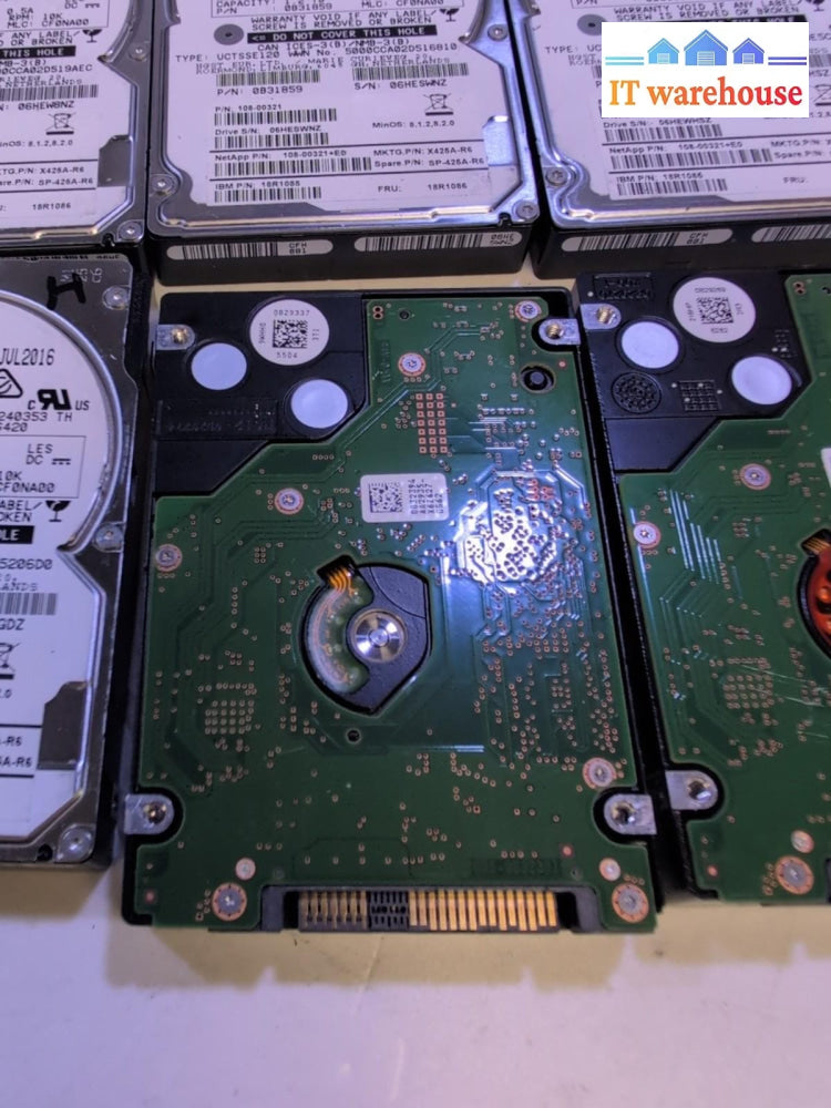 6x HGST NetApp HUC101812CS4204 1.2 TB SAS 2.5" Server Drive 108-00321 0B31859 -
