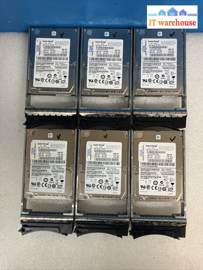 6x IBM 49Y1836 300GB 10K SAS 2.5" HDD ST9500603SS 49Y1840 PN 49Y1839 W/ Caddy ~