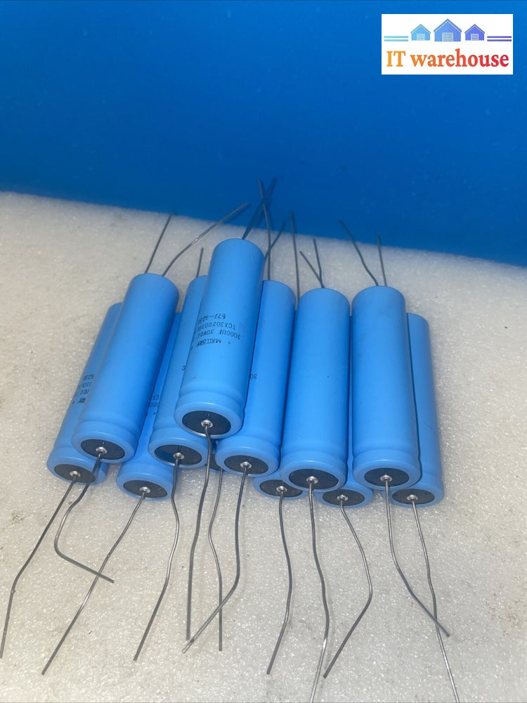 6X Mallory 3000Uf 30V Aluminum Capacitor 3000Mfd 30Vdc 30 Volts 3 000