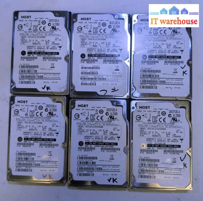 6x NetApp HGST HUC101212CSS600 1.2TB 2.5" SAS Hard Drive 0B28479 18R1086 Tested–