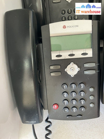 6x POLYCOM  (SoundPoint IP330 ) IP 330 Business Phone (With Stand )