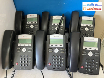 6x POLYCOM  (SoundPoint IP330 ) IP 330 Business Phone (With Stand )