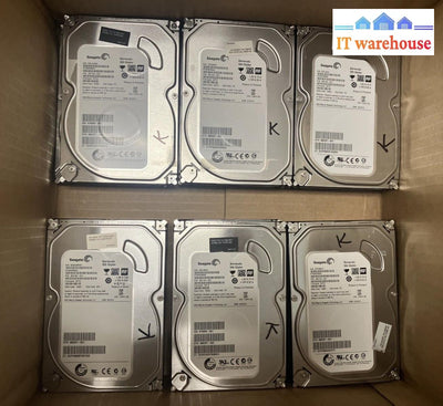 (6x) Seagate Barracuda ST500DM002 SATA 500GB 3.5" HD (1000 days remaining)~