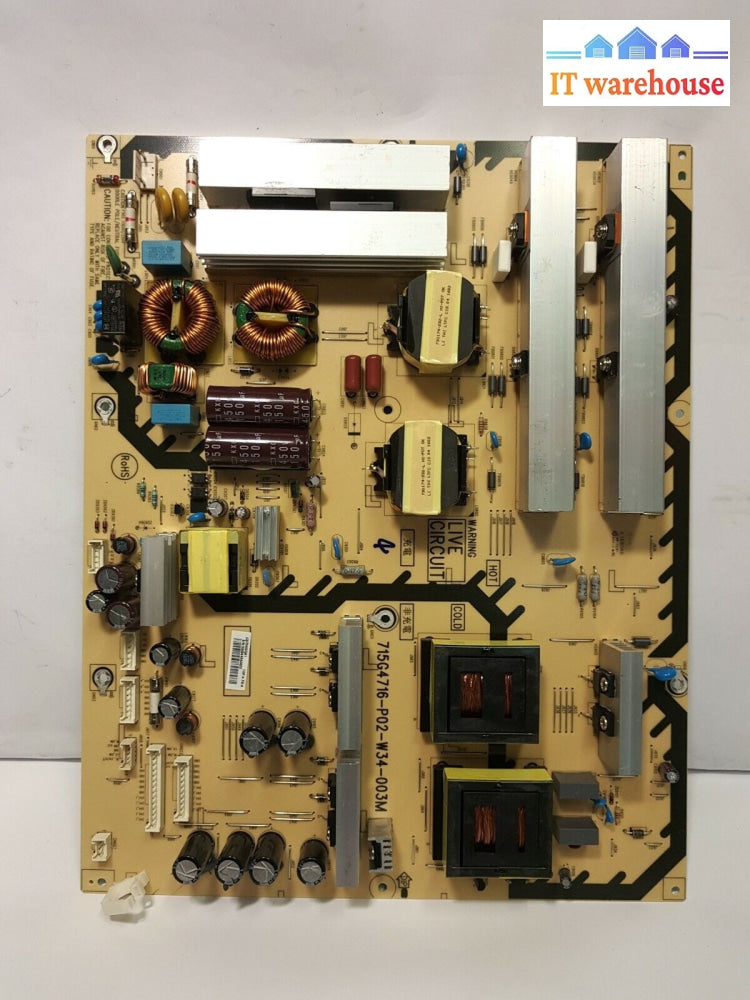 - 715G4716-P02-W34-003M Power Supply Board For Panasonic 55" Monitor TH-55LFV6U
