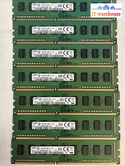 (7x 4GB) Samsung 1Rx8 DDR3-1600 PC3-12800U Desktop DIMM RAM M378B5173EB0-CK0 ~