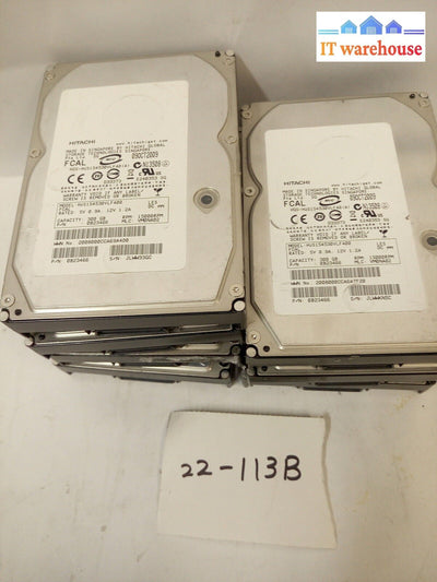 * 7X Hitachi 0B23466 300gb 15k Fibre Channel HDD only 3.5" HUS154530VLF400 @@@