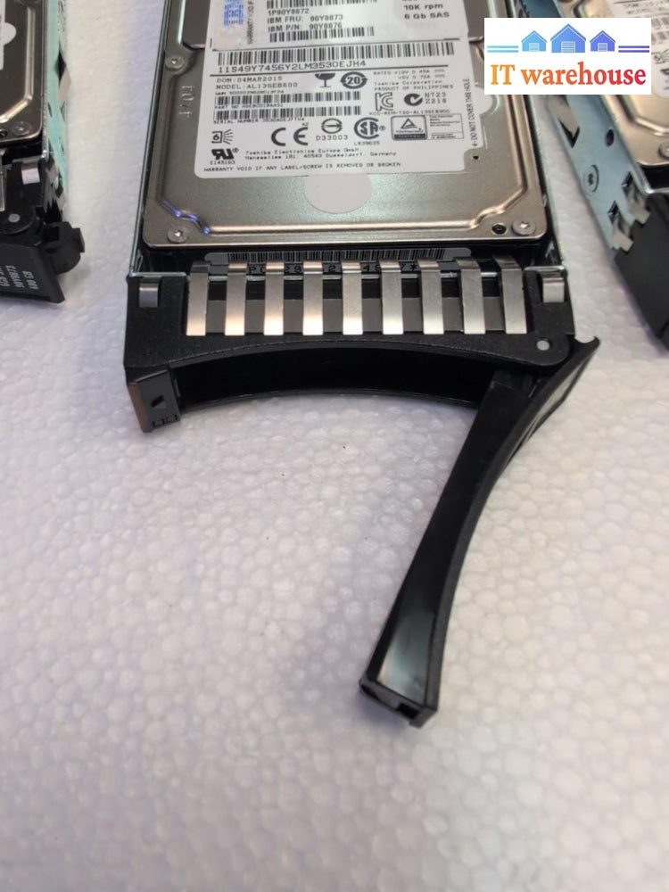 7x IBM 90Y8872 90Y8873 90Y8876 600GB 10K  2.5" SAS  HARD DRIVE W/Caddy Tested -