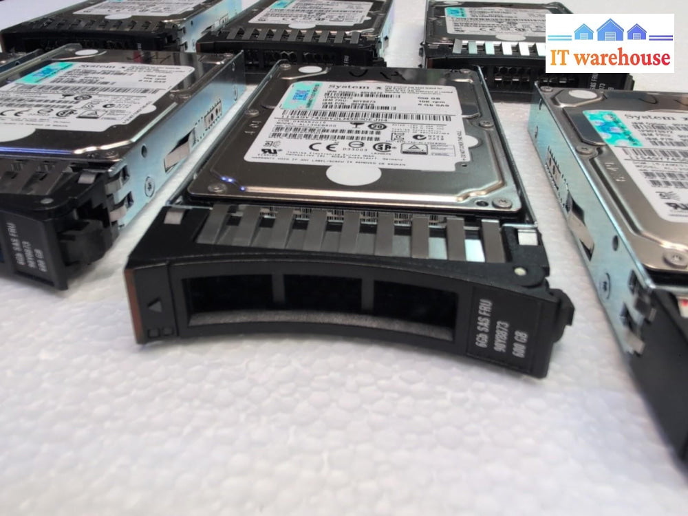 7x IBM 90Y8872 90Y8873 90Y8876 600GB 10K  2.5" SAS  HARD DRIVE W/Caddy Tested -