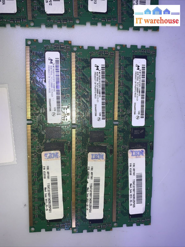 (7x) MT18JSF51272PZ-1G6M1FE Micron 4GB PC3-12800R-11-11-C1 (SERVER) Memory RAM