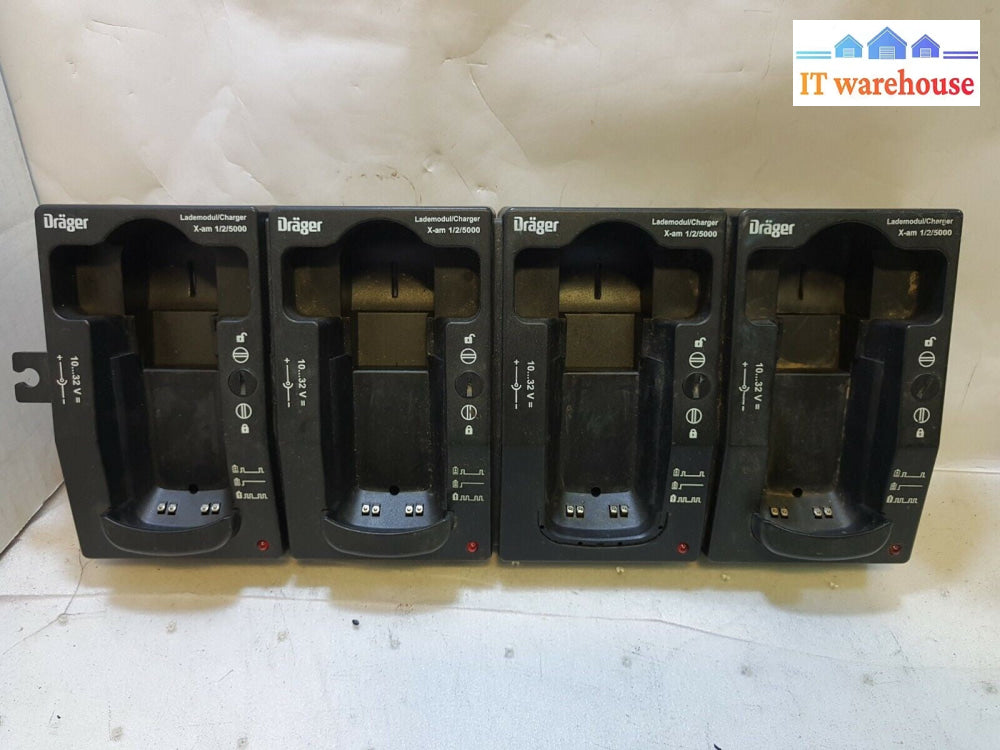 8 = 2*4X Drager X-am 1/2/5000 4-Gas Multi Gas 8318639 Charger (NO AC ADAPTER)