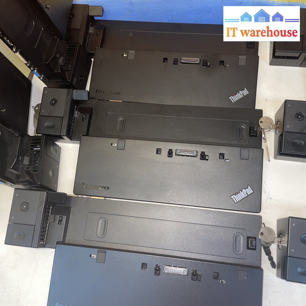 8 x Genuine Lenovo ThinkPad Ultra Dock Type 40A2 Docking Station WITHOUT ADAPTER