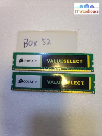 - 8GB (4GBX2) CORSAIR VALUE SELECT CMV4GX3M1A1333C9  DDR3 Desktop RAM Memory   