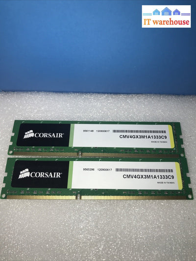 8GB (4GBX2) CORSAIR VALUE SELECT CMV4GX3M1A1333C9 DDR3 Desktop RAM Memory