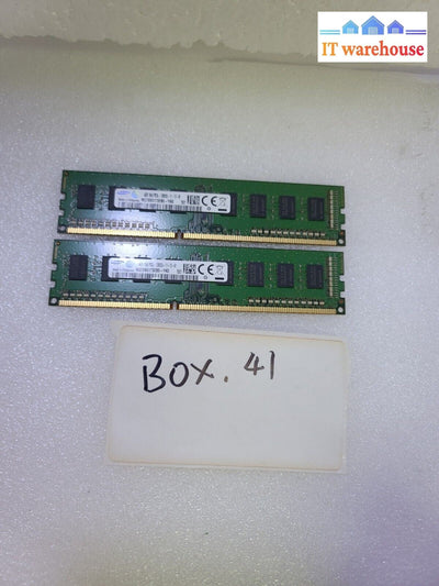 - 8GB (4GBx2)  Samsung M378B5173EB0-YK0 PC3L-12800U DESKTOP RAM 