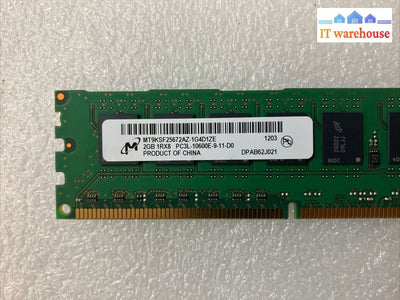 (8x 2GB) Micron Server RAM DDR3-1333 PC3L-10600E ECC MT9KSF25672AZ-1G4M1ZE ~
