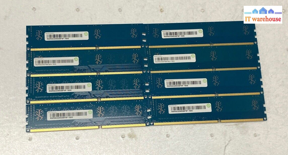 ~ (8X 4Gb) Ramaxel 4Gb 1Rx8 Pc3L-12800U-11-11 Low Voltage Ddr3L-1600 Dimm Memory