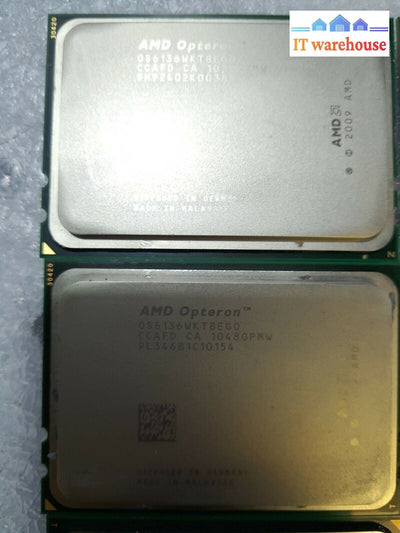 - 8x AMD Opteron OS6136WKT8EGO  2.4GHz 8-Core 6.4GT/s 12MB Socket G34 Processor