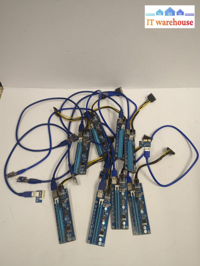 8x GPU Riser PCE164P-N07 PCI-E 1X TO 16X Adapter With Cable -