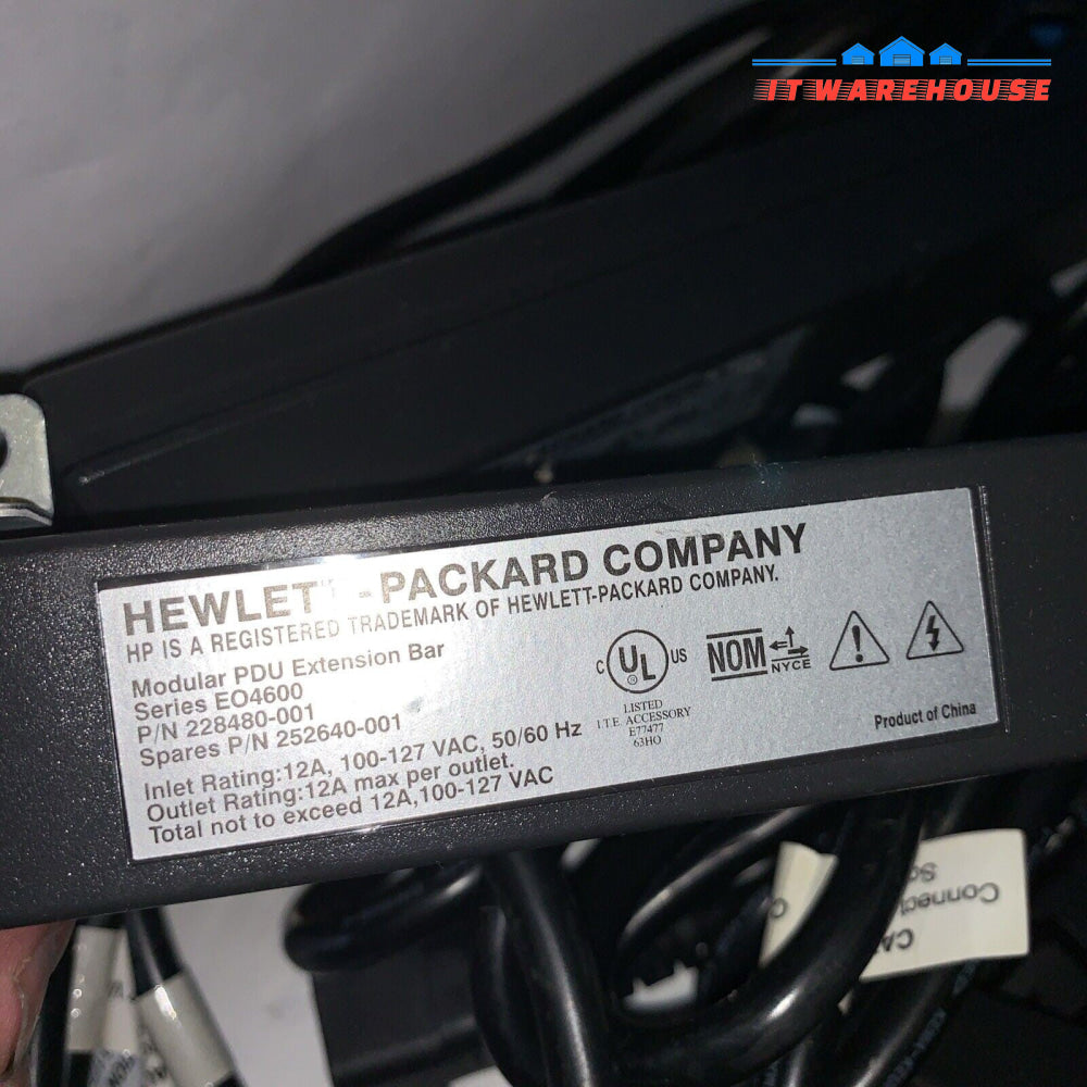 8x  HP Modular PDU EO4600 Extension Bar 228480-001 252640-001 & (2x 228480-003)