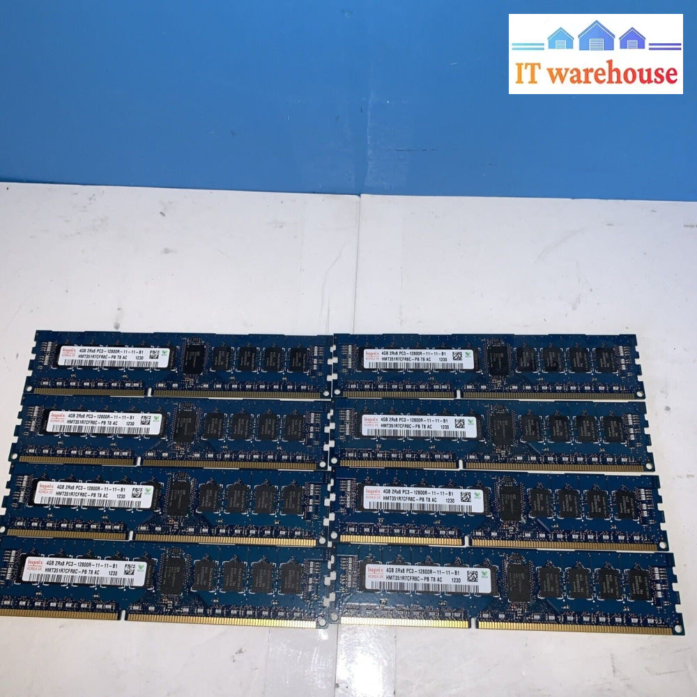 8x HYNIX HMT351R7CFR8C-PB DDR3 1600 PC3-12800R 4GB ECC REG 2RX8 (Server Ram)