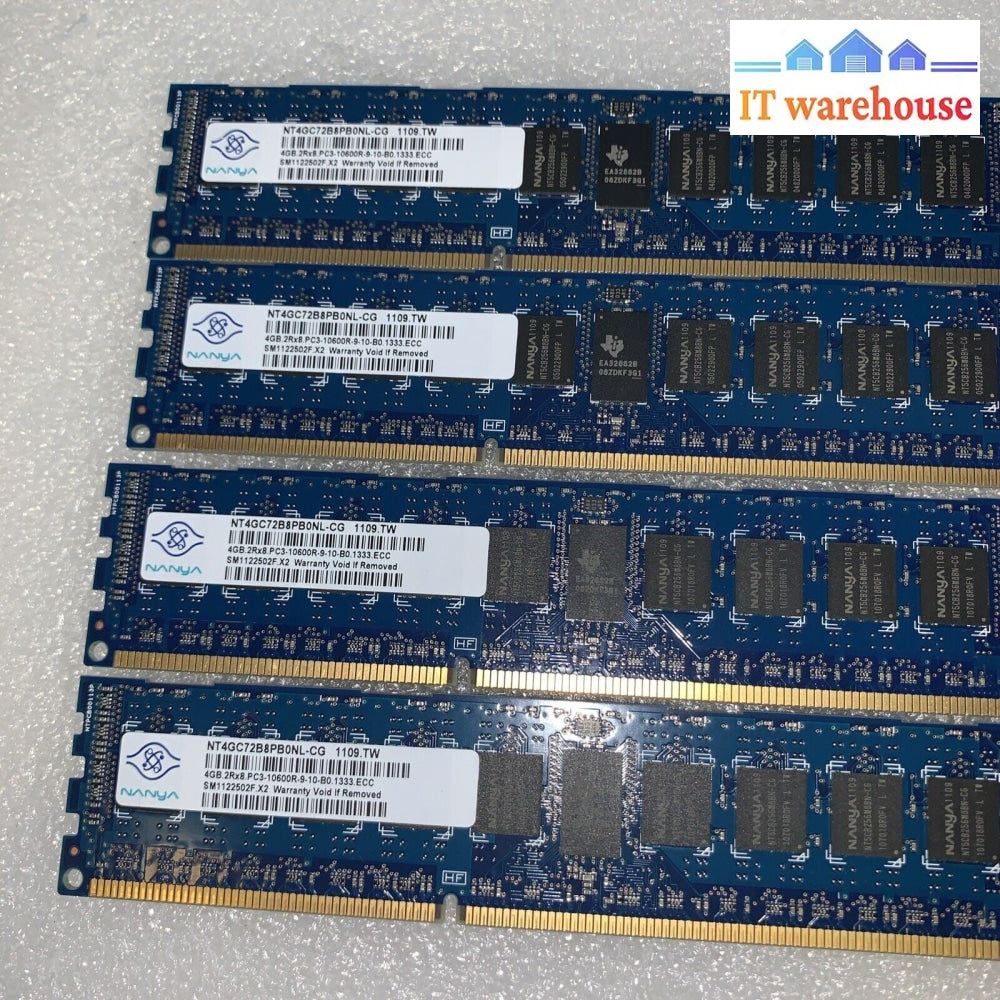 8x Nanya/Hynix 4GB Samsung 2Rx4 PC3-10600R server memory