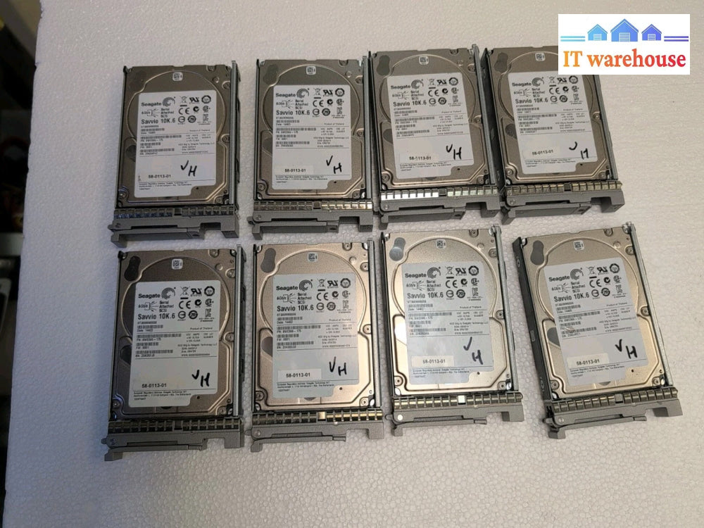 8x Seagate ST300MM0006 300 GB SAS 2.5"  Server HDD W/Caddy A03-D300GA2 Tested -