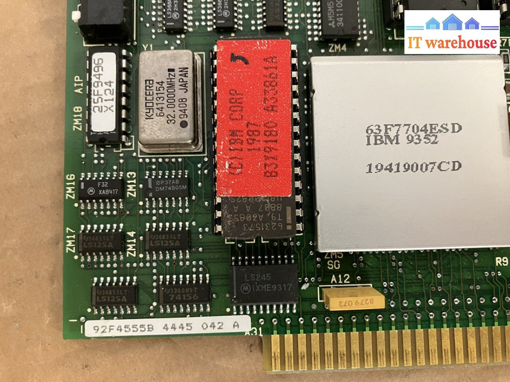 ~ 92F4555B IBM 16/4 ISA 8-Bit Token Ring Adapter W/ 9-pin serial port