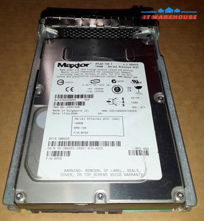 9x Dell Maxtor M8033 0M8033 146GB 10K 3.5" SAS Server HDD @@@