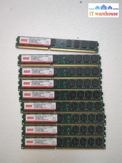 9x Innodisk 8GB DDR3L 1600 VLP ECC SERVER RAM M3C0-8GMS5LPC-M2 -