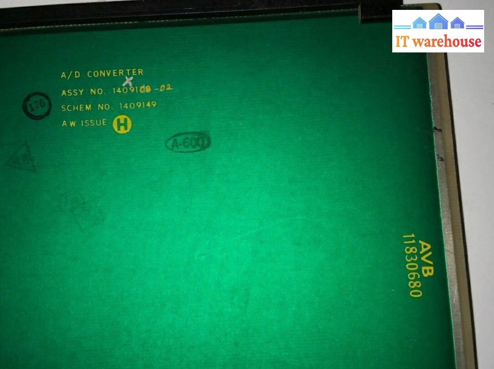 - A/D CONVERTER BOARD ASSY 1409108-02 SCHEM 1409149 AVB 11830680