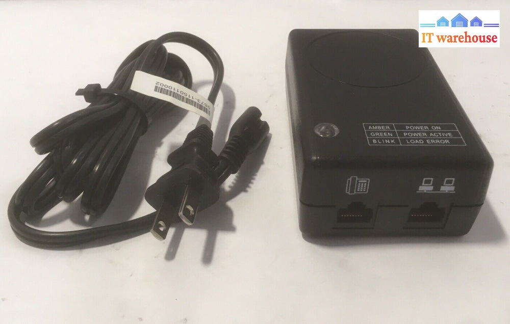 + Ac Adapter For Mitel 57008333 Pw147Rb4800N02 48V Dc Poe Sl Ite Power Supply