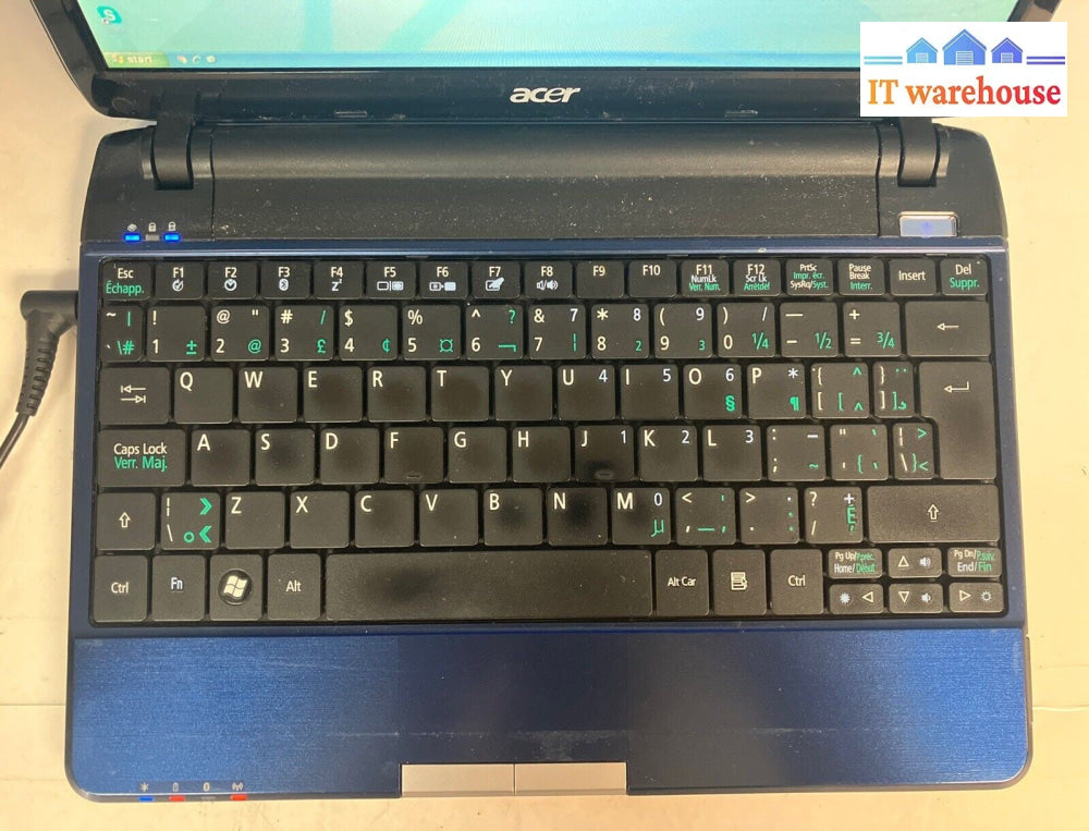 Acer Aspire 1410 14" Laptop Intel Core 2 CPU, 3GB RAM, 250GB HDD (Bad Battery) ~