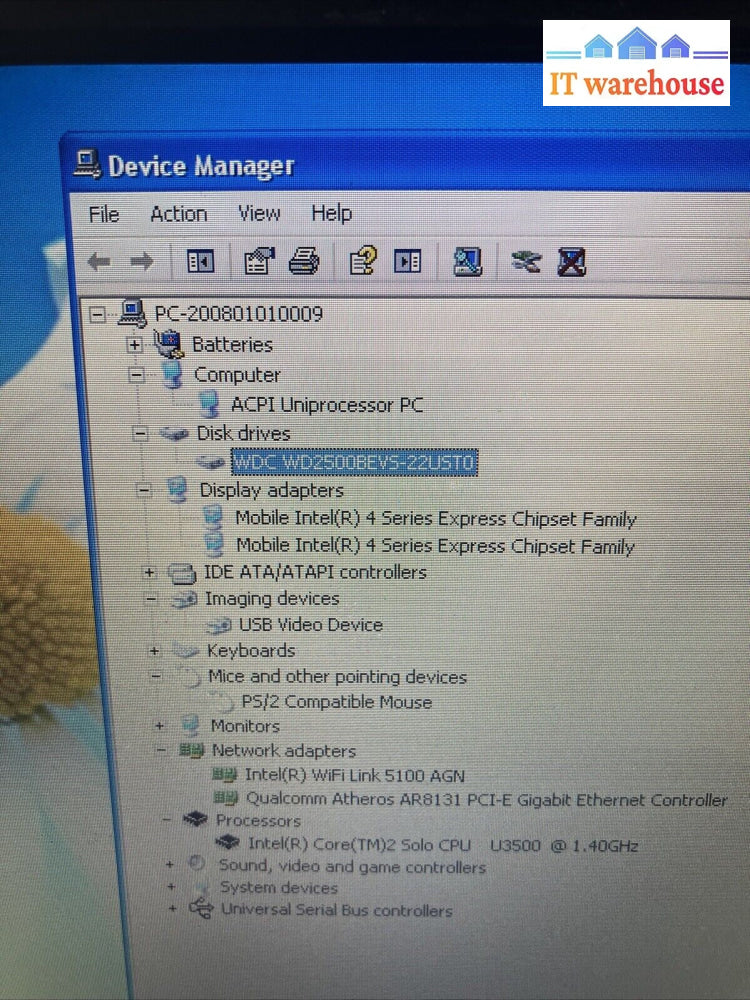 Acer Aspire 1410 14" Laptop Intel Core 2 CPU, 3GB RAM, 250GB HDD (Bad Battery) ~