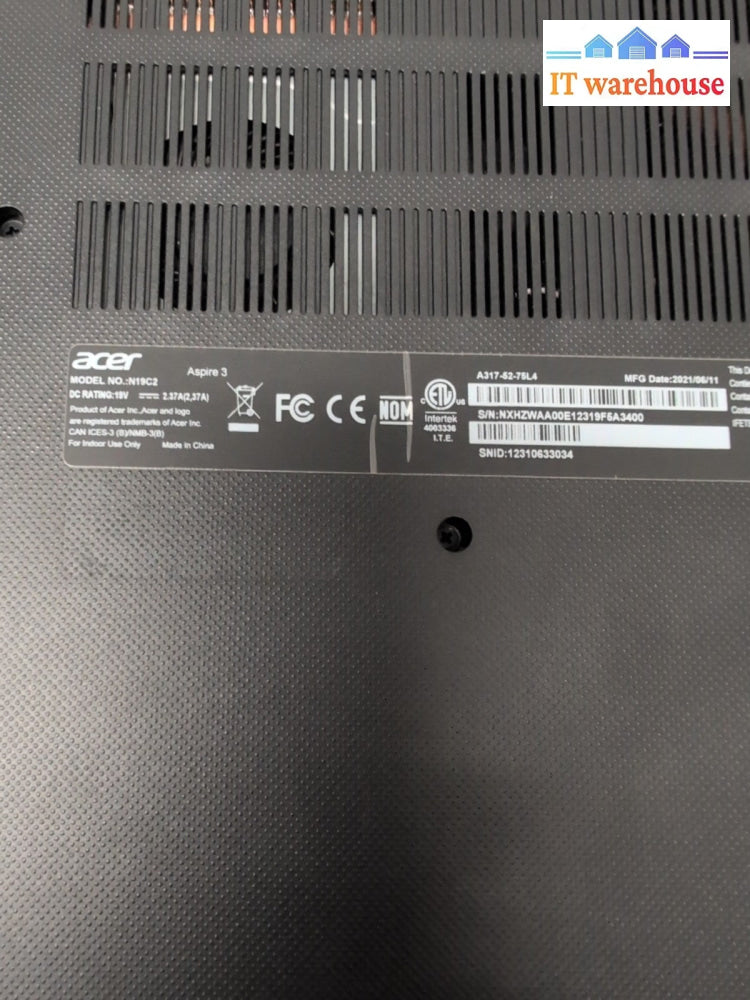 Acer Aspire 3 A317-52 17.3" Laptop i7-1065G7 CPU/16GB DDR4/512GB NVMe/Win11 -