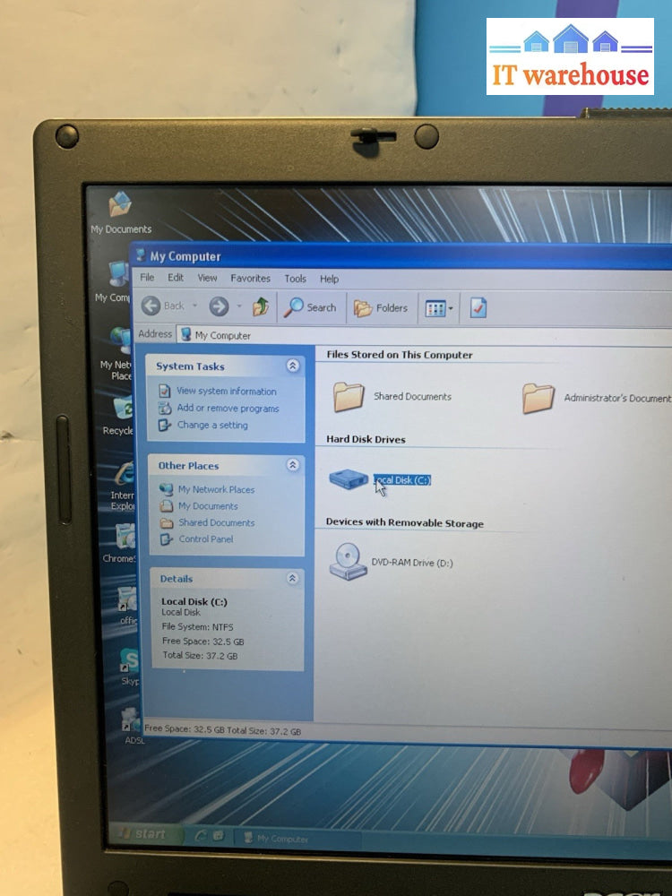 Acer Aspire 3623NWXMi Celeron 1.5GHZ 512MB 40GB laptop Windows XP pro SP3