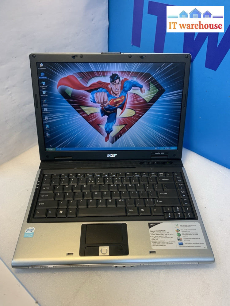 Acer Aspire 3623NWXMi Celeron 1.5GHZ 512MB 40GB laptop Windows XP pro SP3