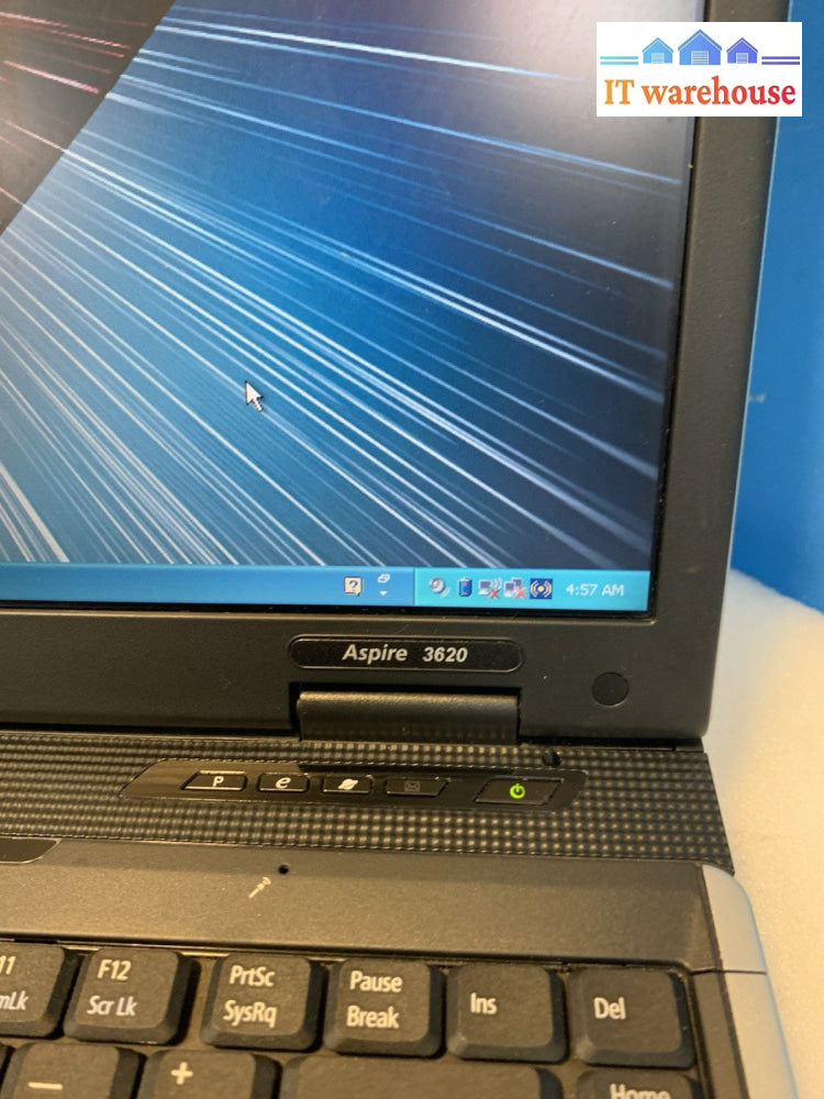 Acer Aspire 3623NWXMi Celeron 1.5GHZ 512MB 40GB laptop Windows XP pro SP3